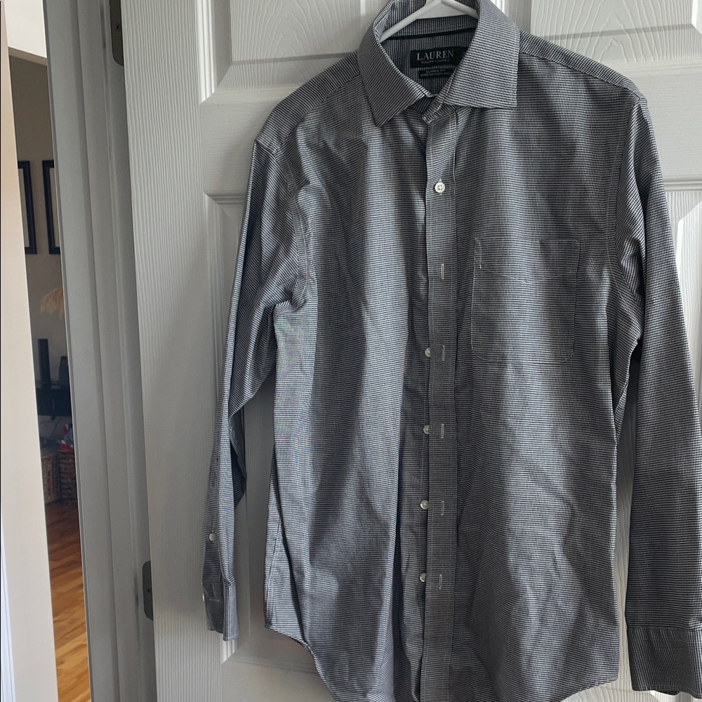Lauren Ralph Lauren Men's Gray Dress Shirt
